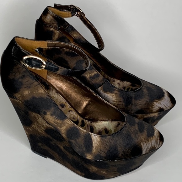 Sam Edelman Quinn SilverLake Satin Platform Wedge - Picture 2 of 5